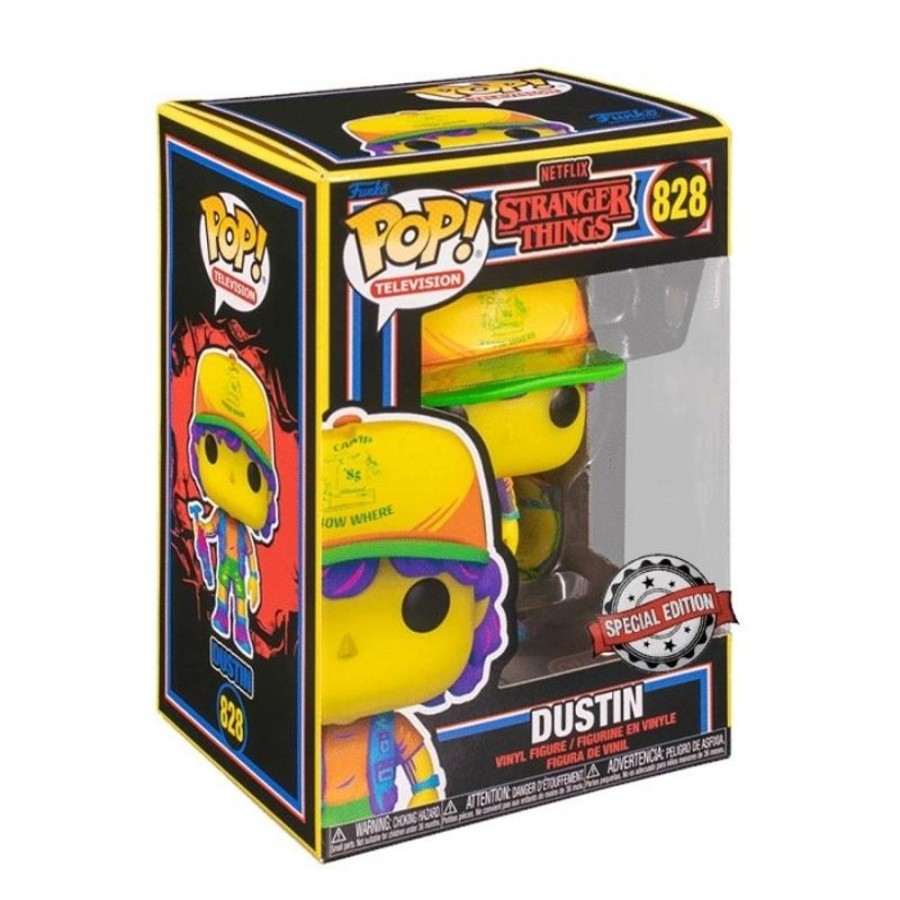 Popculture Funko | Stranger Things - Dustin Beef Tee Black Light Us Exclusive Pop! Vinyl [Rs]