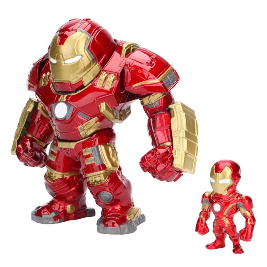 Popculture Jada Toys | Avengers: Age Of Ultron - Hulkbuster 6" & Iron Man 2.5" Metalfig 2-Pack