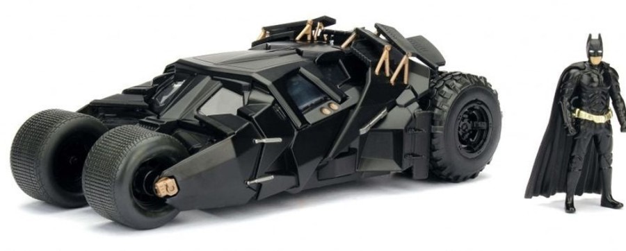 Popculture Jada Toys | Batman Begins (2005) - Batmobile 1:24 With Batman Hollywood Ride