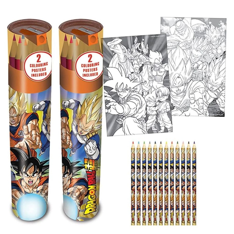 Anime Dragon Ball Z | Dragon Ball Super - Colouring Pencil Tube Set