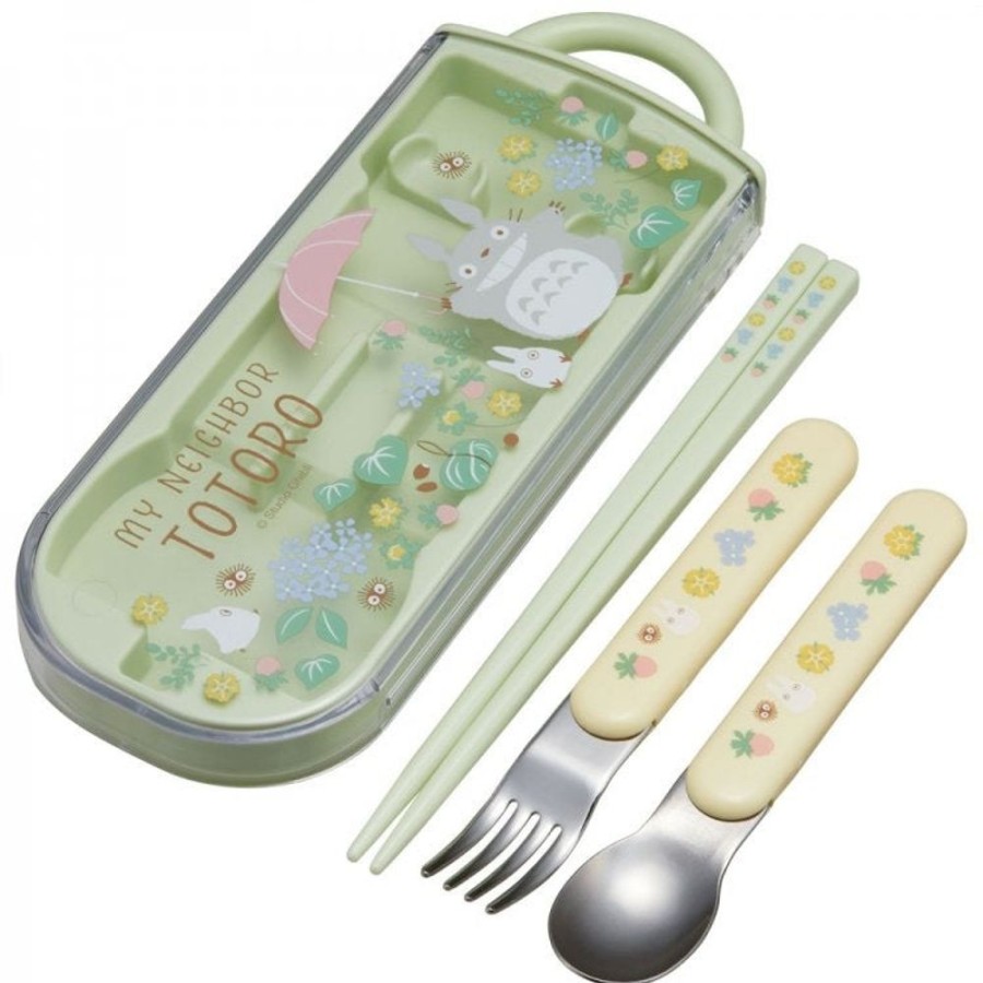 Anime Totoro | Totoro Slide Cutlery Trio Set | Sanpomichi