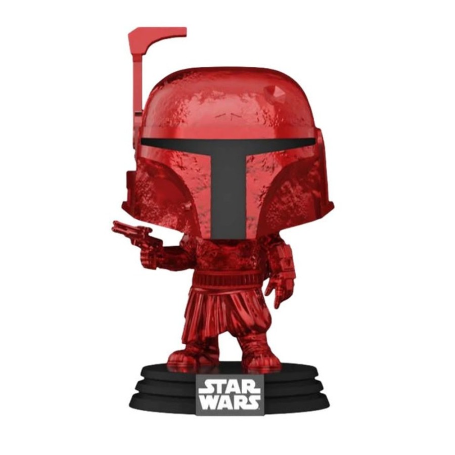 Popculture Funko | Star Wars: The Mandalorian - Boba Fett Red Chrome Pop! Vinyl [Rs]