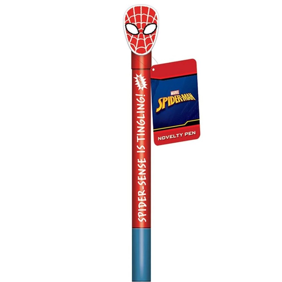 Stationery Marvel | Marvel - Spider-Man (Sketch) Pen With Spinning Topper