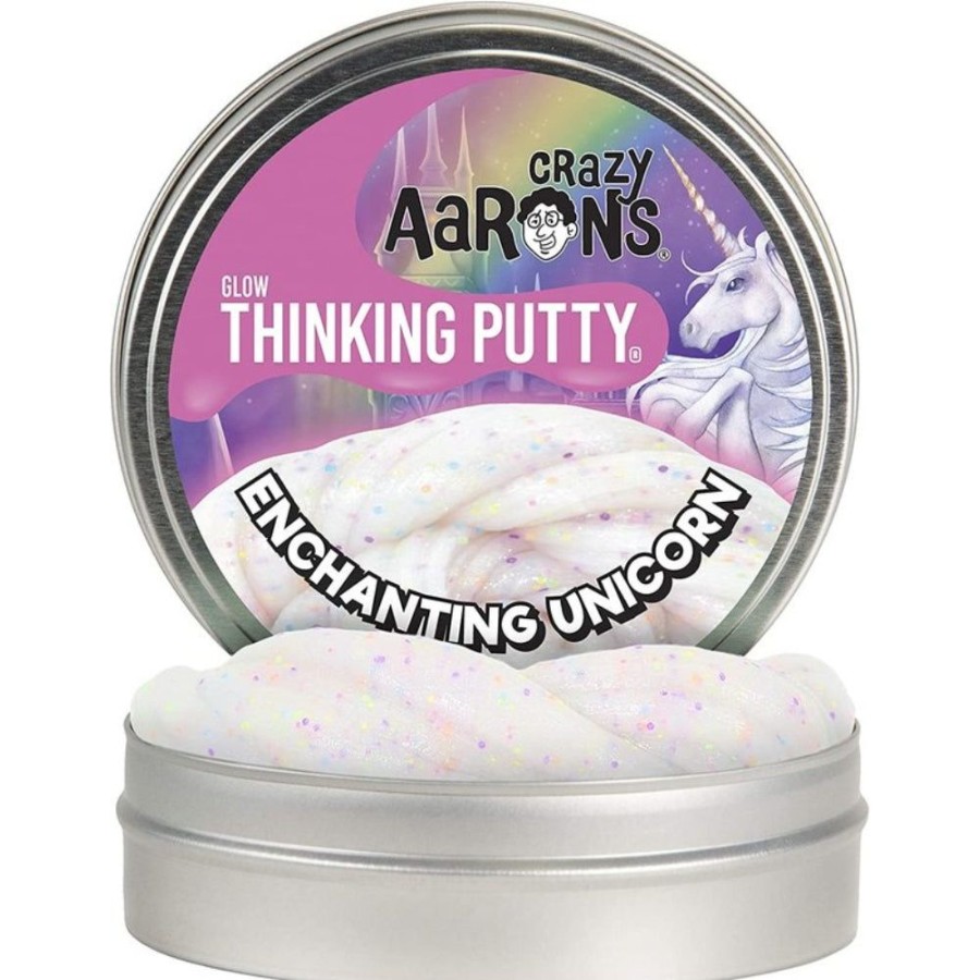 Toys Crazy Aaron's | Crazy Aaron'S Thinking Putty - Glow Brights - Enchanting Unicorn