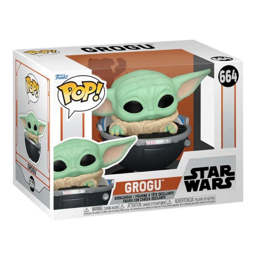 Popculture Funko | Star Wars: The Mandalorian - Grogu In Hovering Pram Pop! Vinyl