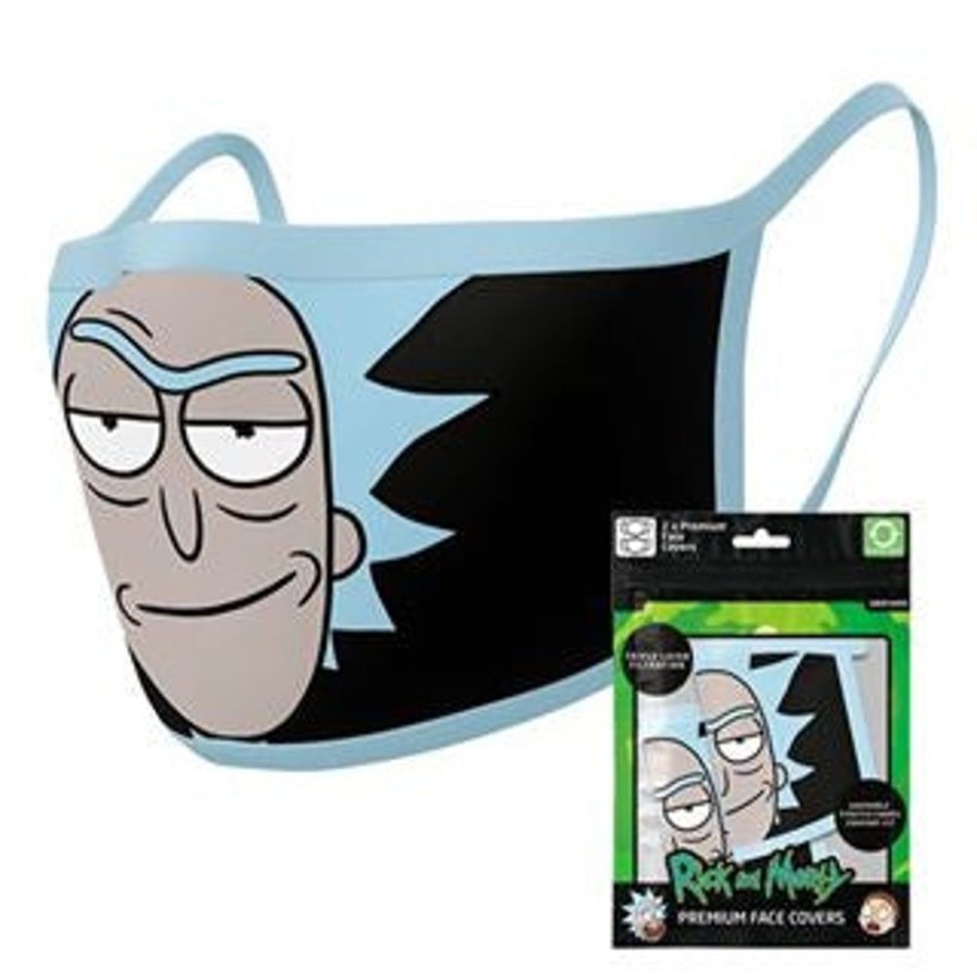 Popculture Rick and Morty | Rick And Morty - Rick Face Mask 2 Pack