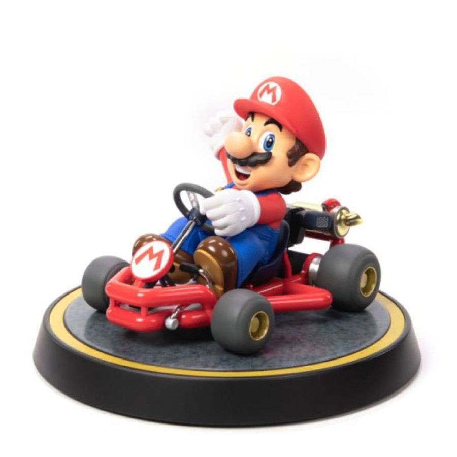 Popculture First 4 Figures | Mario Kart - Mario Pvc Statue (Standard Edition)