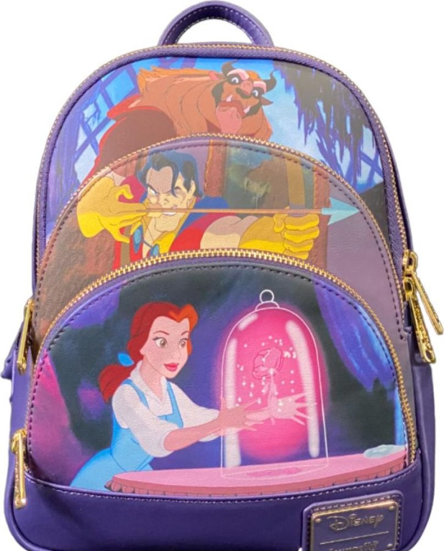 Fashion Loungefly | Beauty And The Beast (1991) - Triple Pocket Backpack [Rs]