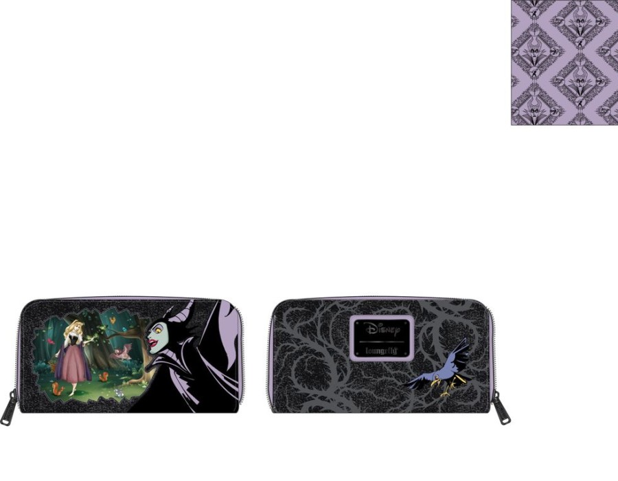 Loungefly Loungefly | Sleeping Beauty - Maleficent & Sleeping Beauty Zip Purse