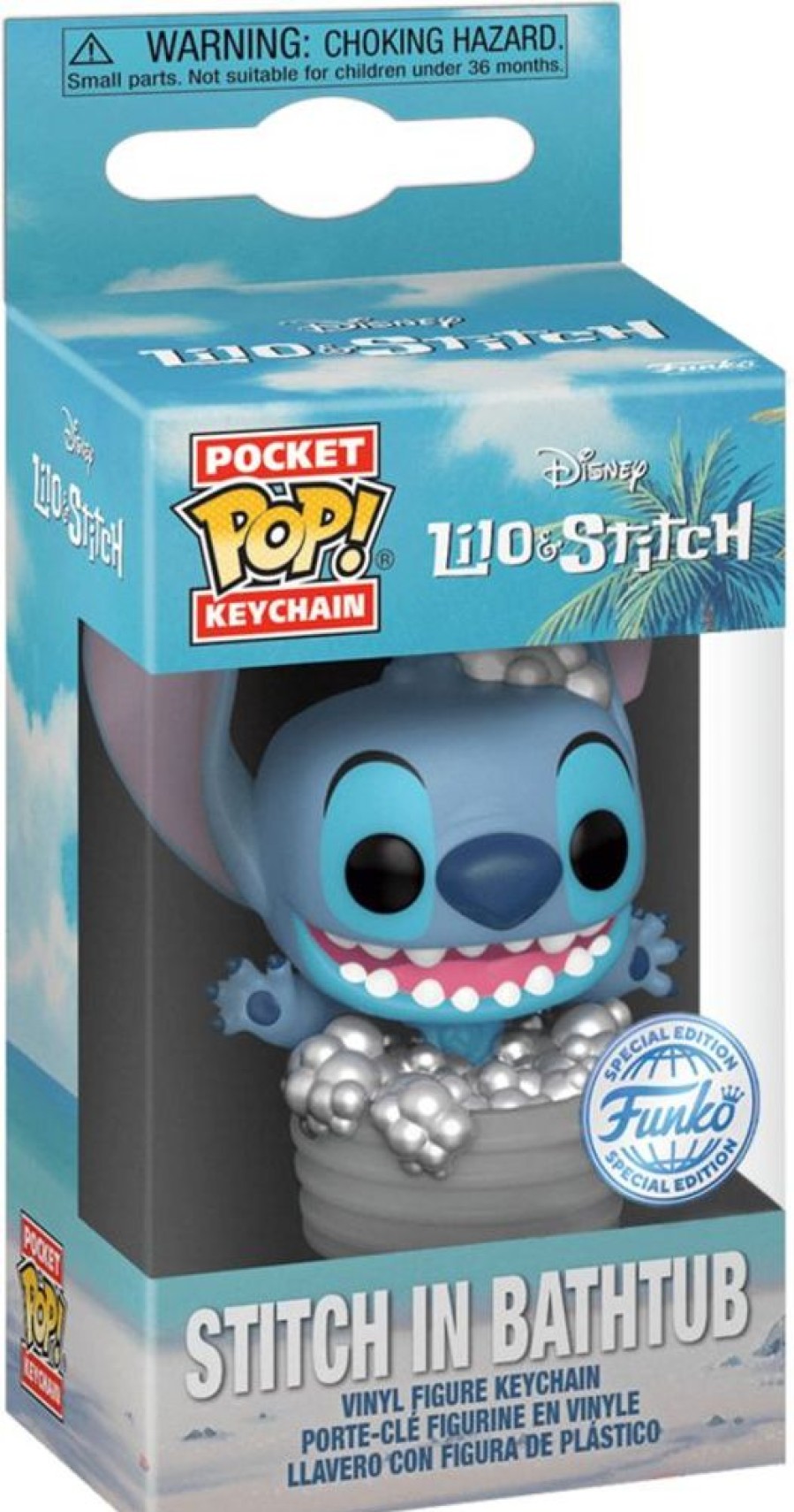 Popculture Disney | Lilo & Stitch - Stitch In Bathtub Pocket Pop! Keychain