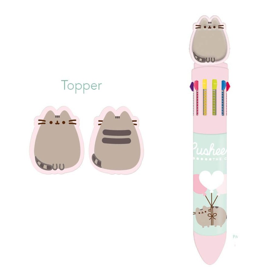 Stationery PUSHEEN | Simply Pusheen 10 Colour Pen With Topper