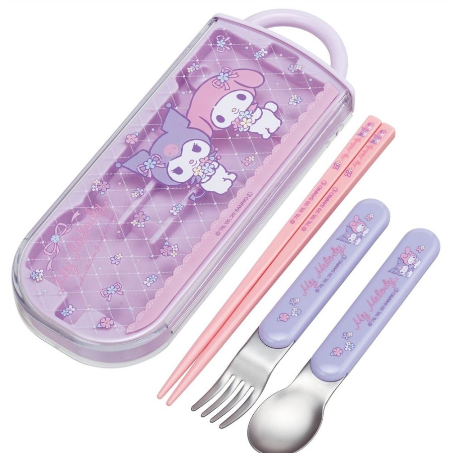 Anime Skater | Sanrio - My Melody & Kuromi Slide Cutlery Trio Set