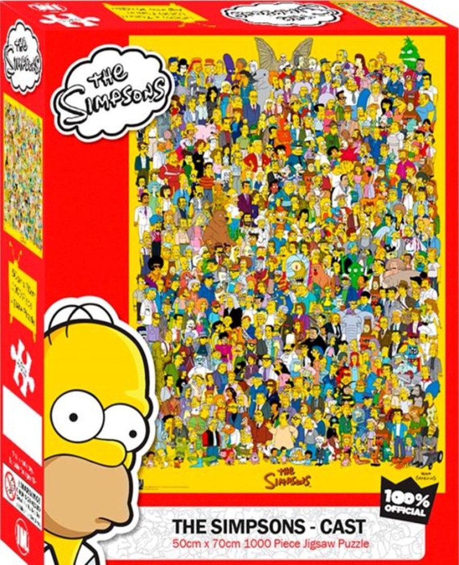 Games & Puzzles The Simpsons | The Simpsons 1000Pc Jigsaw Puzzle - Cast