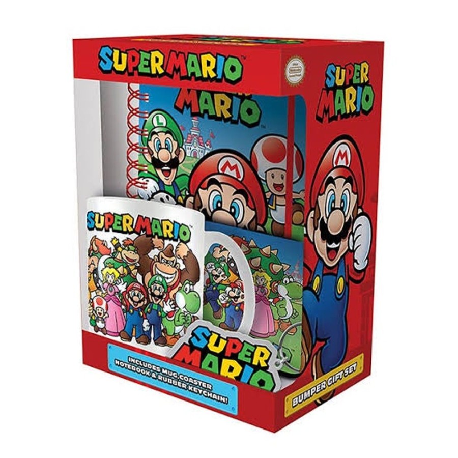 Popculture Super Mario Bro | Super Mario Premium Gift Set (4Pc)