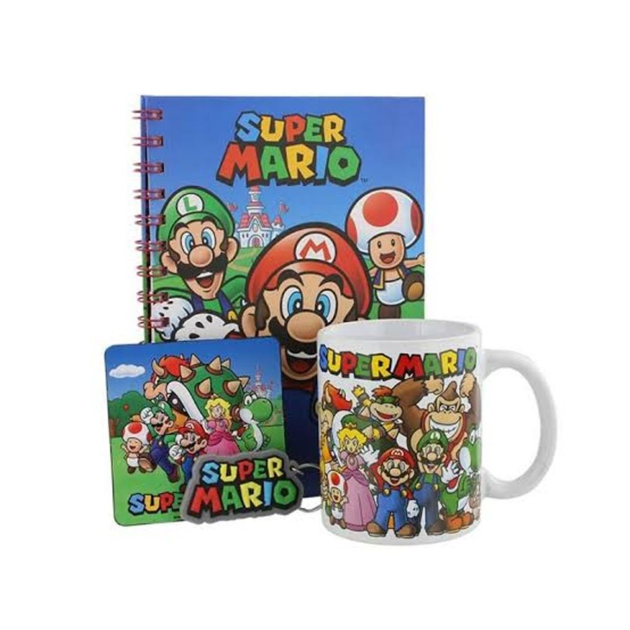 Popculture Super Mario Bro | Super Mario Premium Gift Set (4Pc)