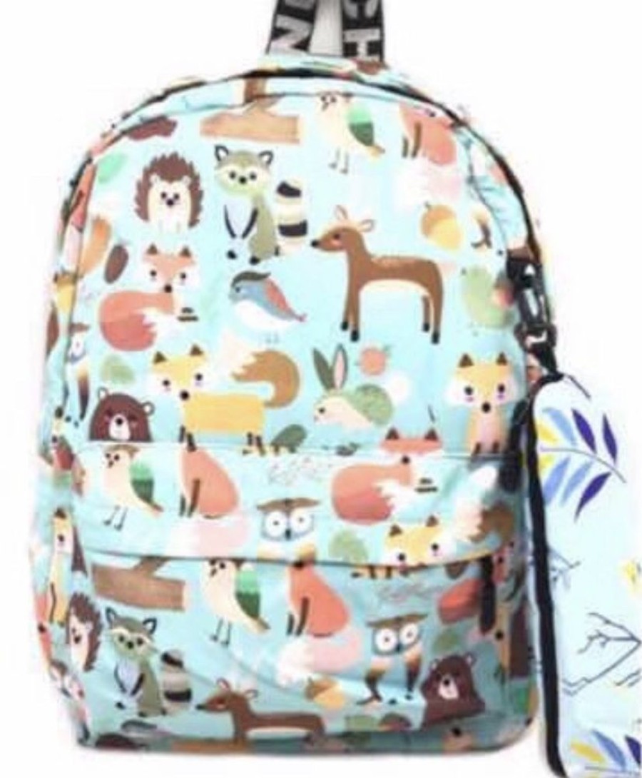 Stationery Minitopia | Forest Animal Backpack & Pencil Case Set