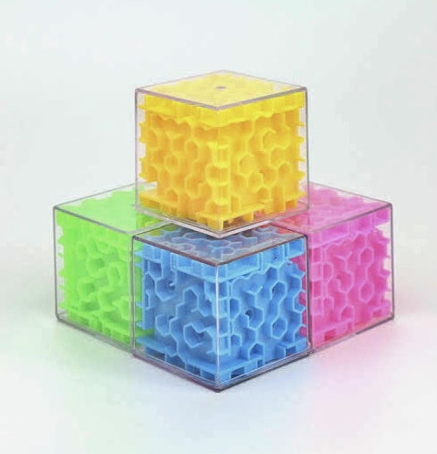 Games & Puzzles All Brands Toys | 3D Brain Maze Cube Assorted