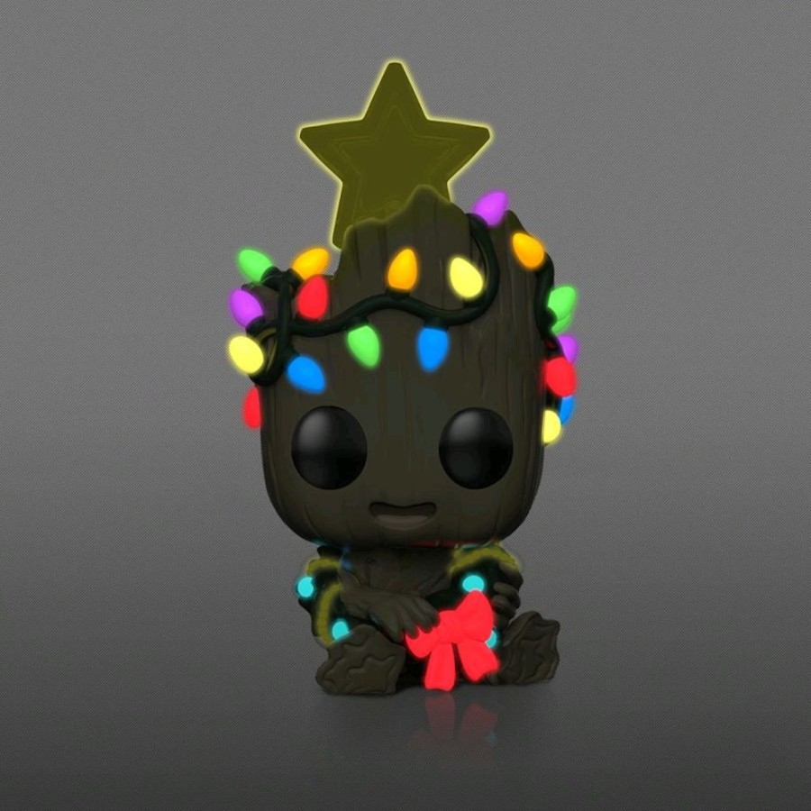 Popculture Funko | Guardians Of The Galaxy: Vol. 2 - Groot Christmas Glow Holiday Us Exclusive Pop! Vinyl [Rs]