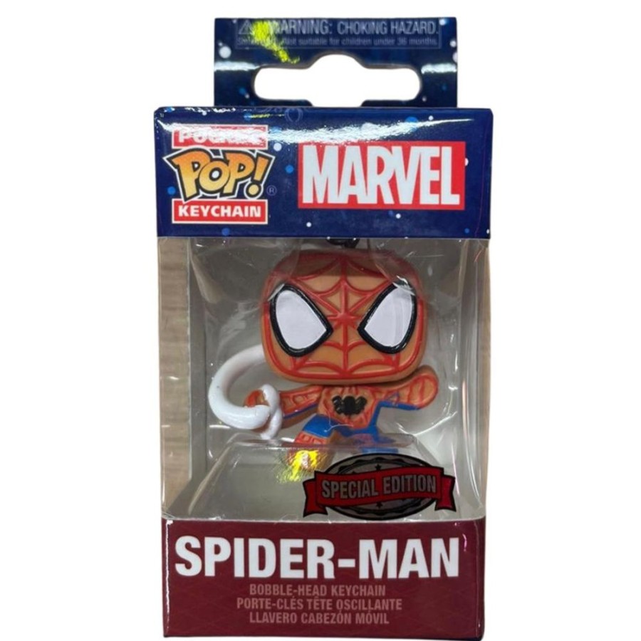 Popculture Funko | Spider-Man - Spider-Man Holiday Us Exclusive Pocket Pop! Keychain [Rs]