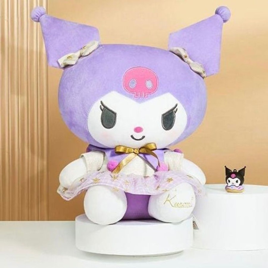 Anime Hello Kitty | Sanrio - Kuromi 30Cm Plush (Gold Star Series)