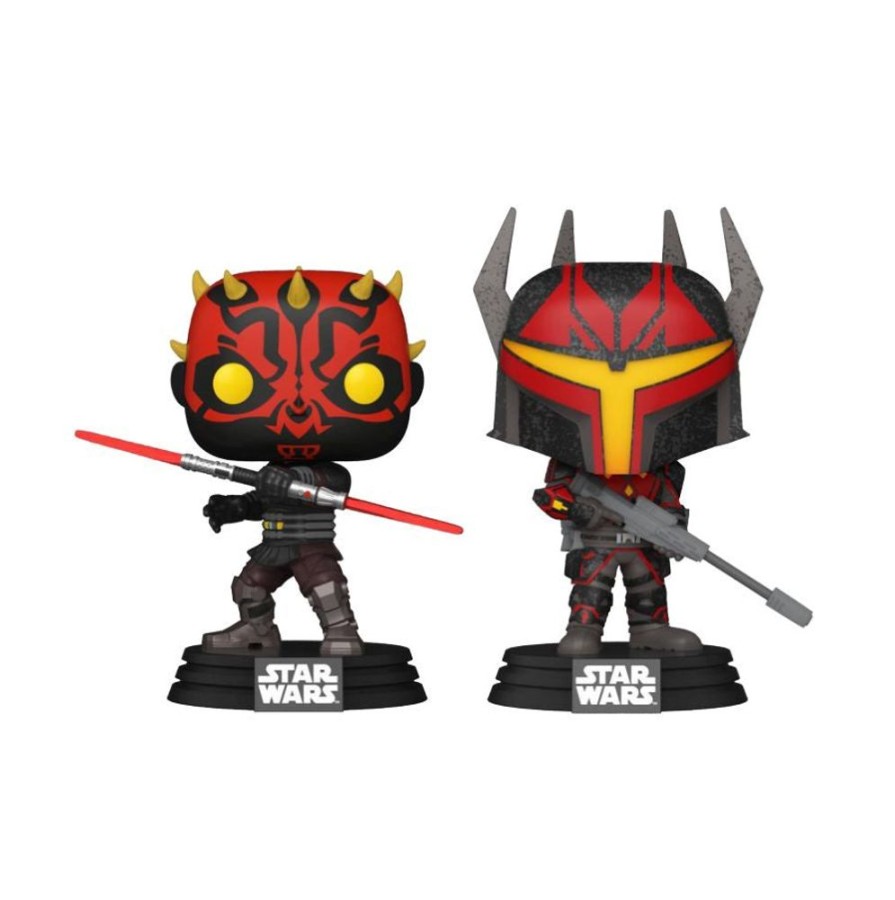 Popculture Funko | Star Wars: Clone Wars - Darth Maul & Gar Saxon Glow Pop! Vinyl 2-Pack [Rs]