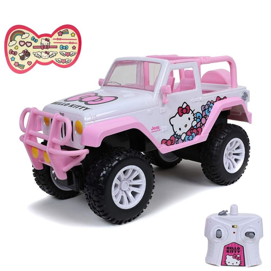 Anime Hello Kitty | Hello Kitty - 1:16 Jeep Wrangler Remote Control Car