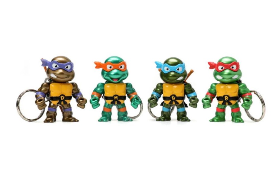 Fashion Jada Toys | Teenage Mutant Ninja Turtles - Turtles 2.5" Metal Figures Keychain 4 Pack