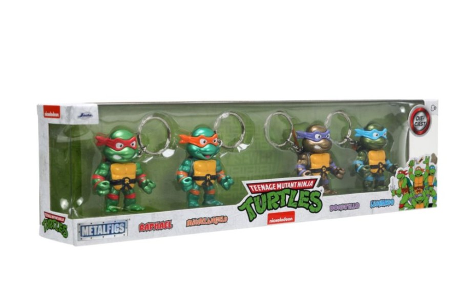 Fashion Jada Toys | Teenage Mutant Ninja Turtles - Turtles 2.5" Metal Figures Keychain 4 Pack