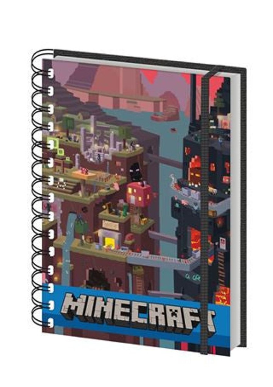 Stationery Minecraft | Minecraft - World Red - A5 Notebook