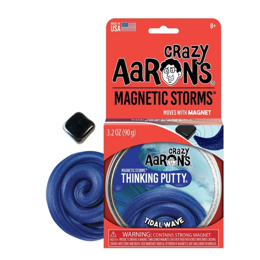 Toys Crazy Aaron's | Crazy Aaron'S Thinking Putty - Magnetic Storms - Tidal Wave