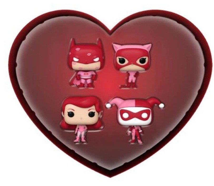 Popculture Funko | Batman - Valentines Day Us Exclusive Pocket Pop! 4-Pack [Rs]