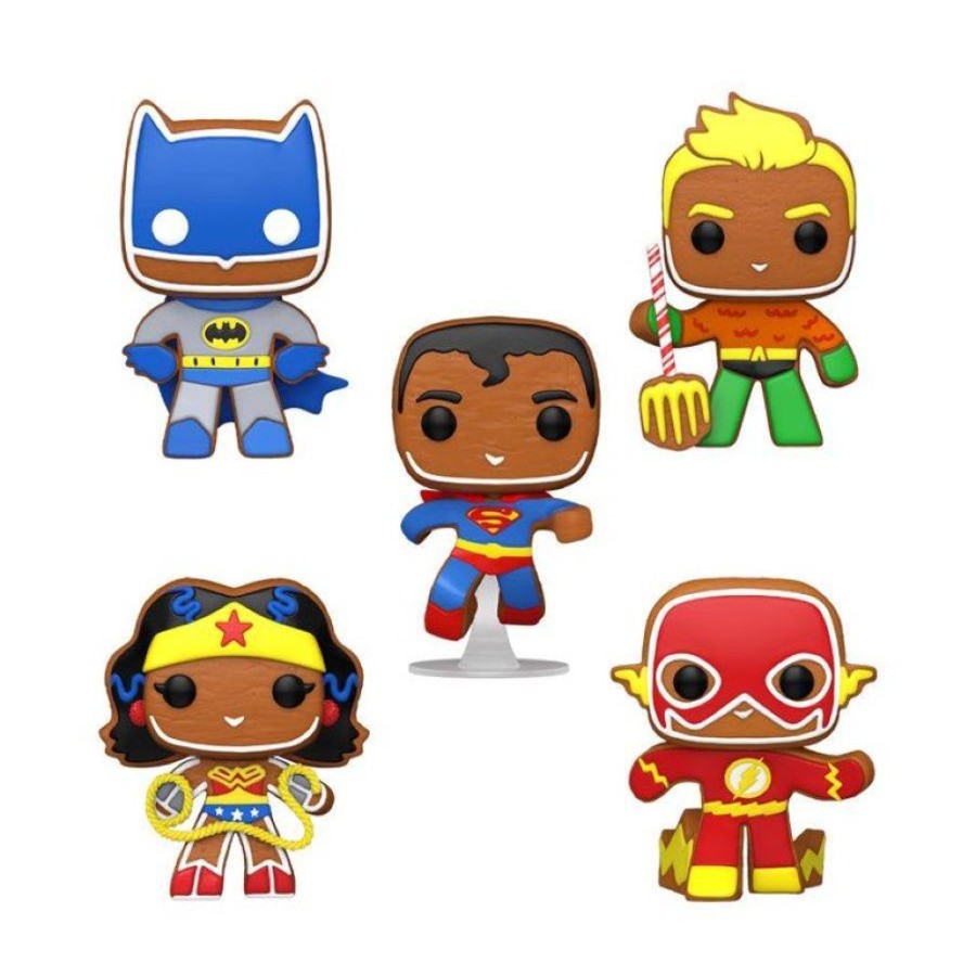 Popculture Funko | Dc Comics - Gingerbread Heroes Pop! Vinyl 5-Pack [Rs]