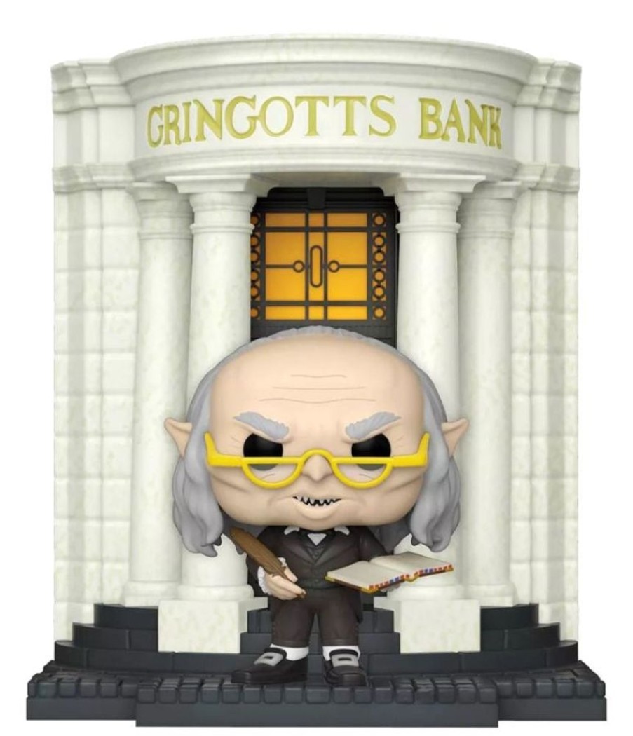 Toys Funko | Harry Potter - Gringotts Head Goblin With Gringotts Bank Diagon Alley Pop! Deluxe