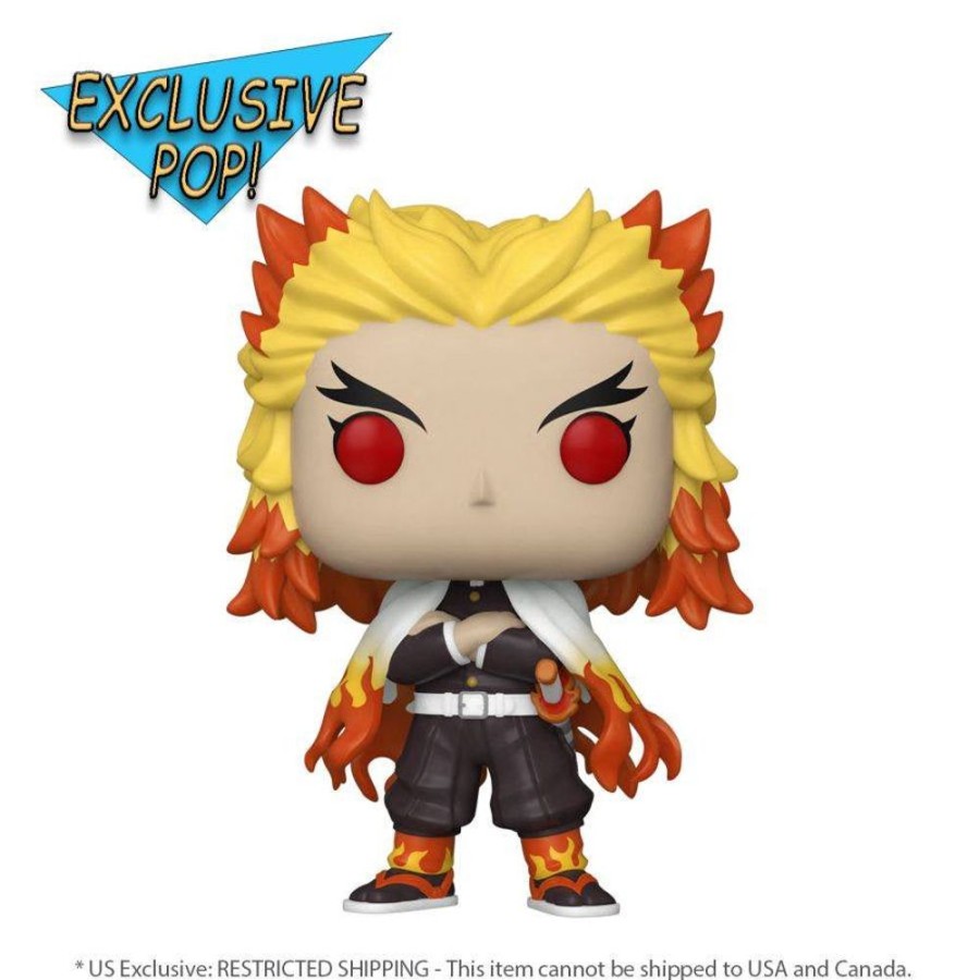 Anime Funko Figures | Demon Slayer - Kyojuro Rengoku Glow Pop! Vinyl [Rs]