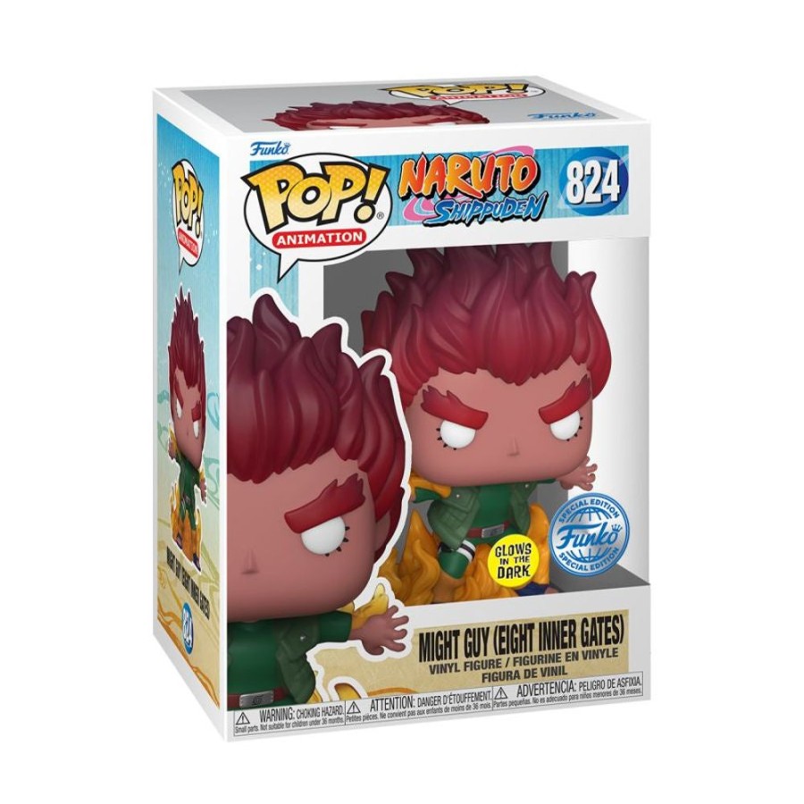 Anime Funko | Naruto - Might Guy (Eight Inner Gates) Glow Pop! Vinyl [Rs]