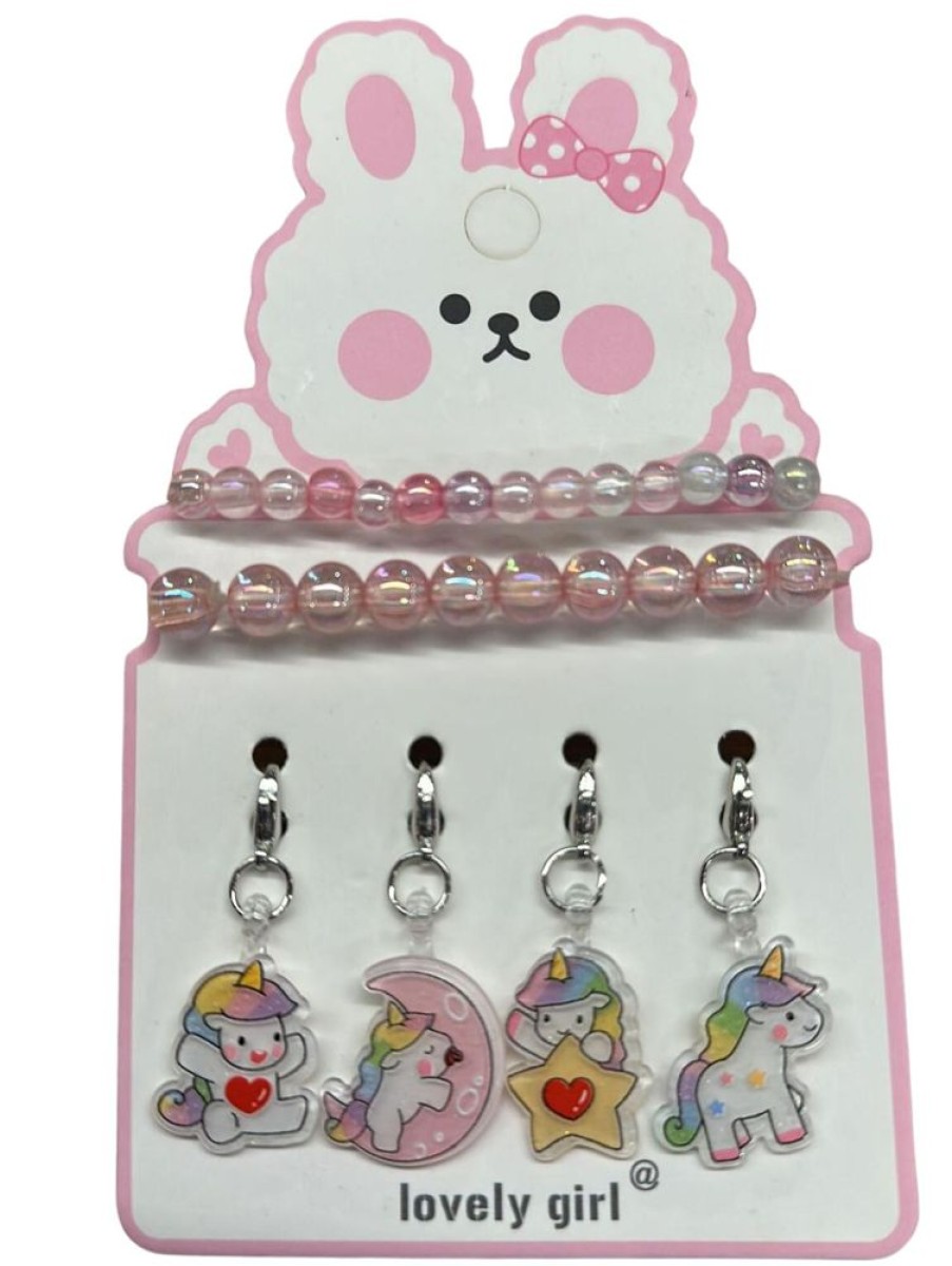 Fashion Not specified | Kid'S 2Pc Bracelet And Charms Set - Unicorns