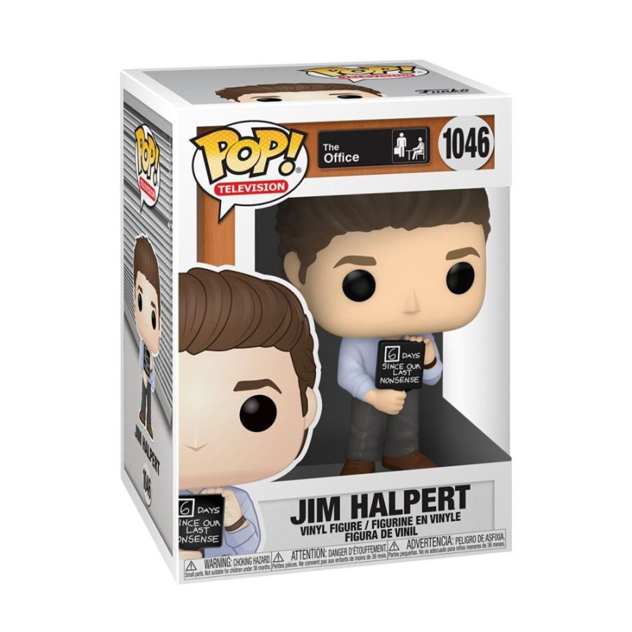 Popculture Funko | The Office - Jim With Nonsense Sign Pop! Vinyl