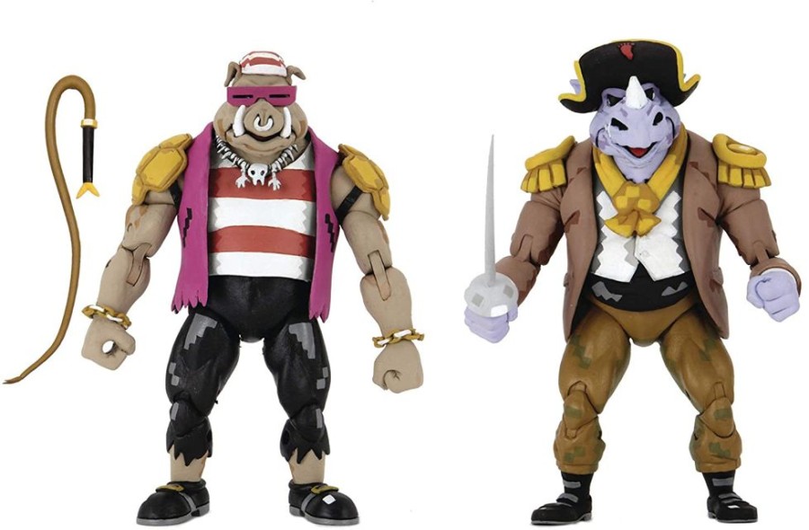 Toys NECA | Teenage Mutant Ninja Turtles - Pirate Rocksteady & Bebop Action Figure 2-Pack