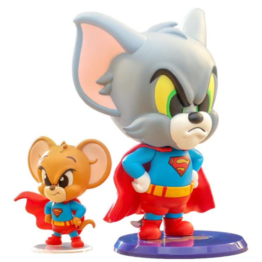 Popculture Hot Toys | Tom & Jerry - Tom & Jerry As Superman Cosbaby Set