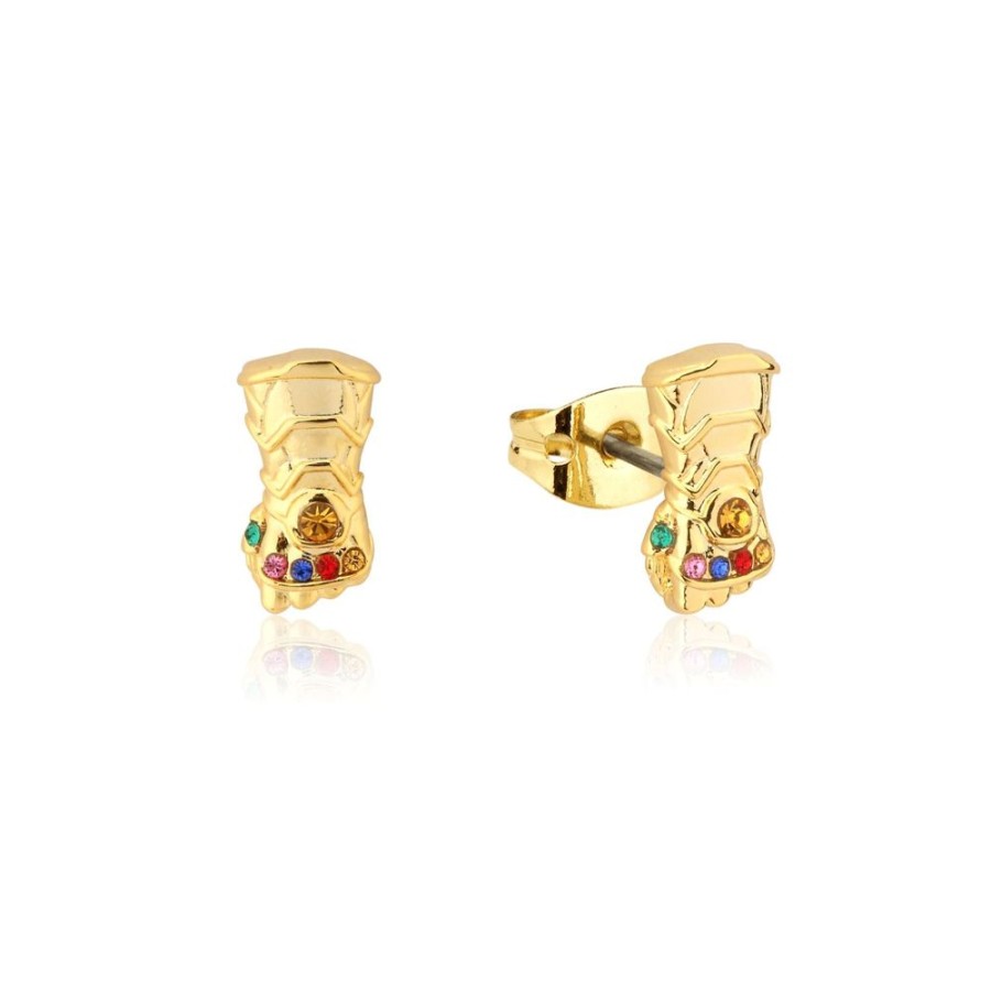 Fashion Marvel | Marvel - Infinity Gauntlet Crystal Stud Earrings