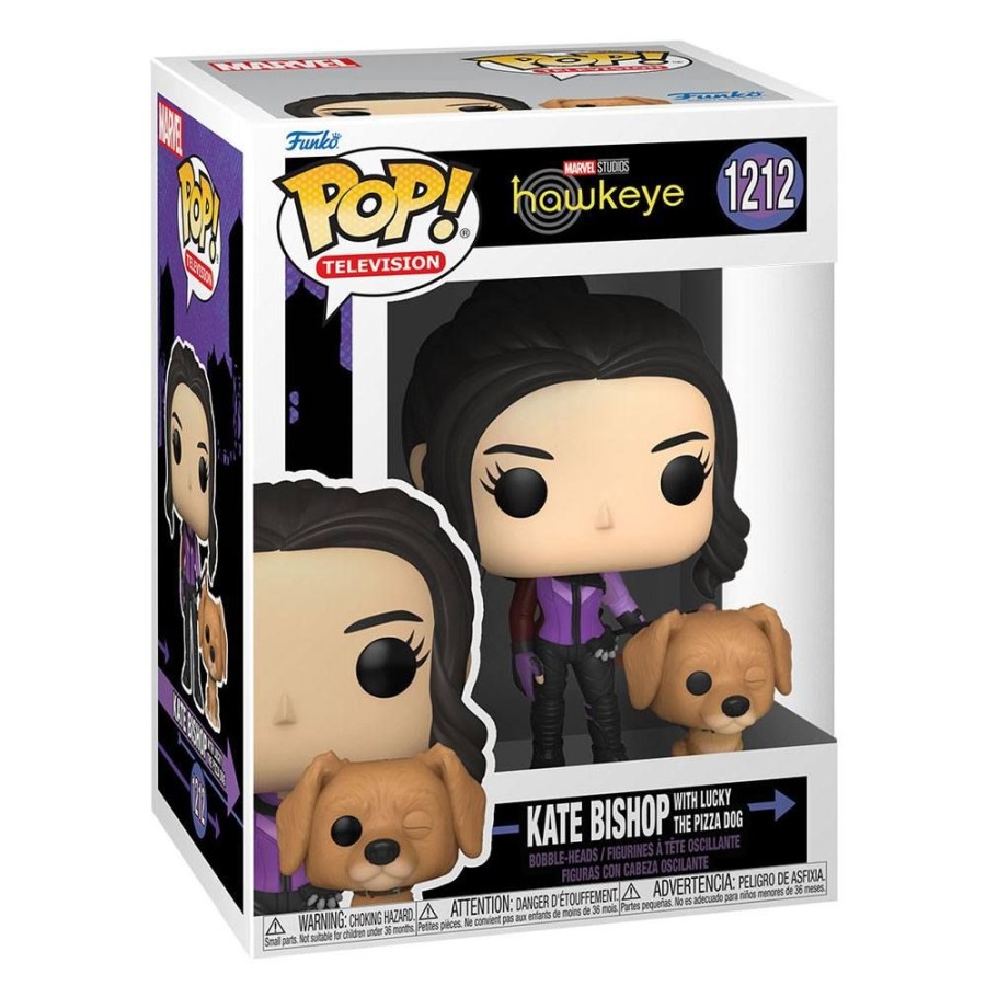 Popculture Funko | Hawkeye - Kate Bishop & Lucky The Pizza Dog Pop! Vinyl