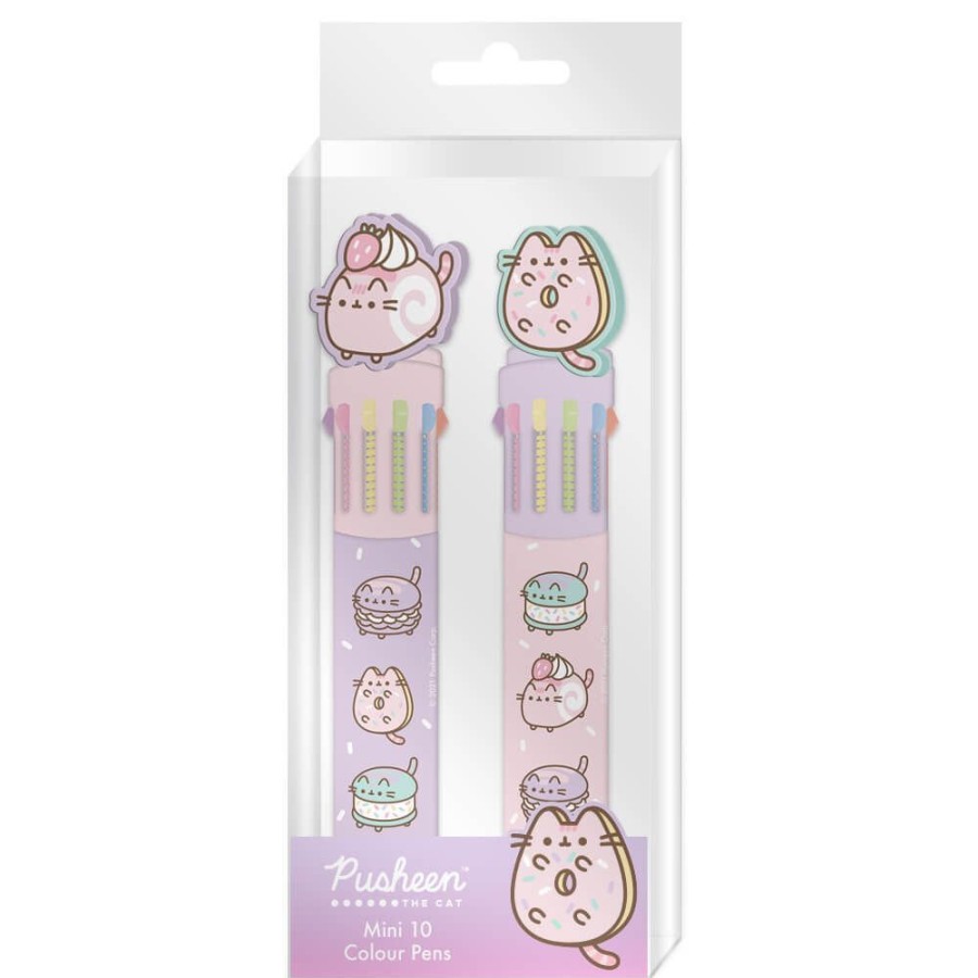 Stationery PUSHEEN | Pusheen Dessert Mini 10 Colour Pen Set