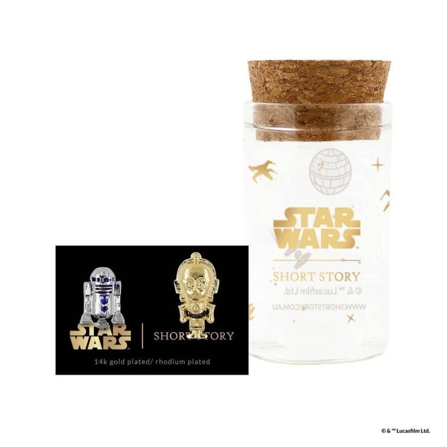 Popculture Star Wars | Star Wars - R2-D2 & C-3Po Epoxy Earrings