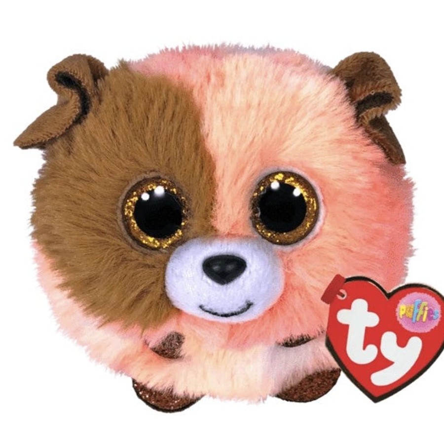 Toys Ty Beanie Boos | Ty Puffies Mandarin Orange Dog