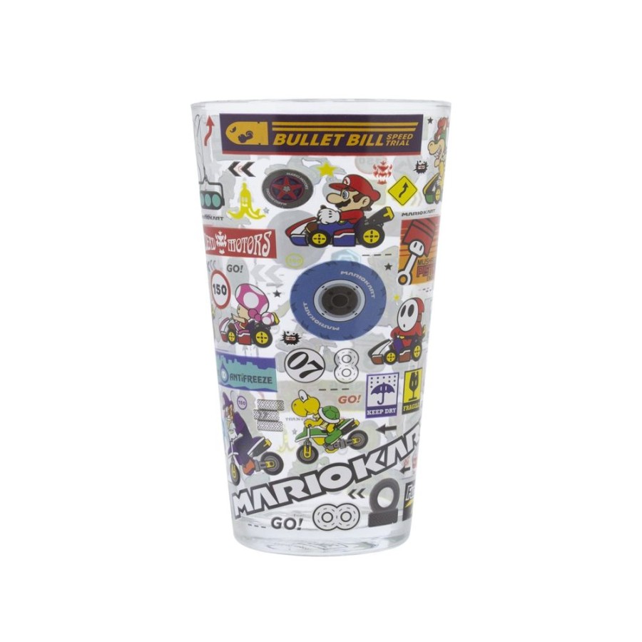 Popculture Super Mario Bro | Super Mario - Mario Kart Stickerbomb Glass