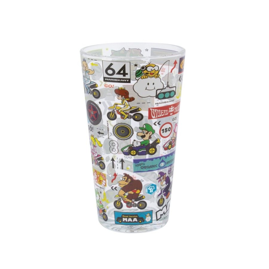 Popculture Super Mario Bro | Super Mario - Mario Kart Stickerbomb Glass