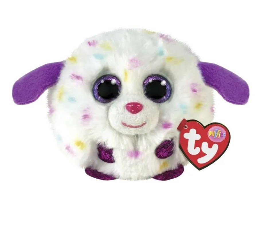 Toys Ty Beanie Boos | Ty Puffies Munchkin White Dog