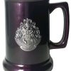 Food & Drinks Ikon Collectables | Harry Potter - Hogwarts / Deathly Hallows Metallic Crest Tankard