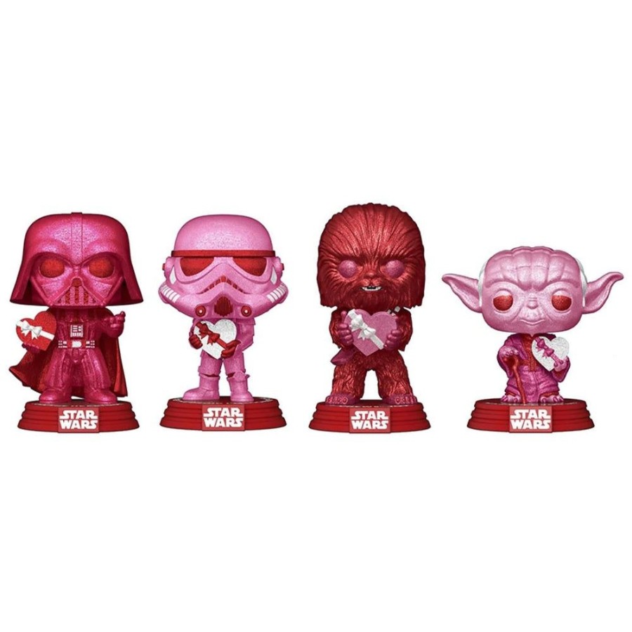 Popculture Funko | Star Wars - Valentine Diamond Glitter Pop! Vinyl 4-Pack