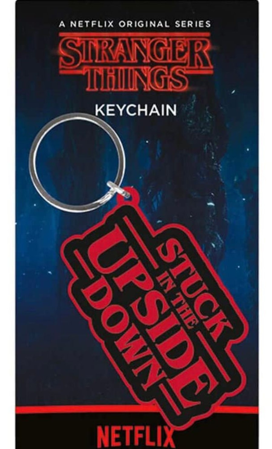 Popculture Stranger Things | Stranger Things - Stuck In The Upside Down Keychain